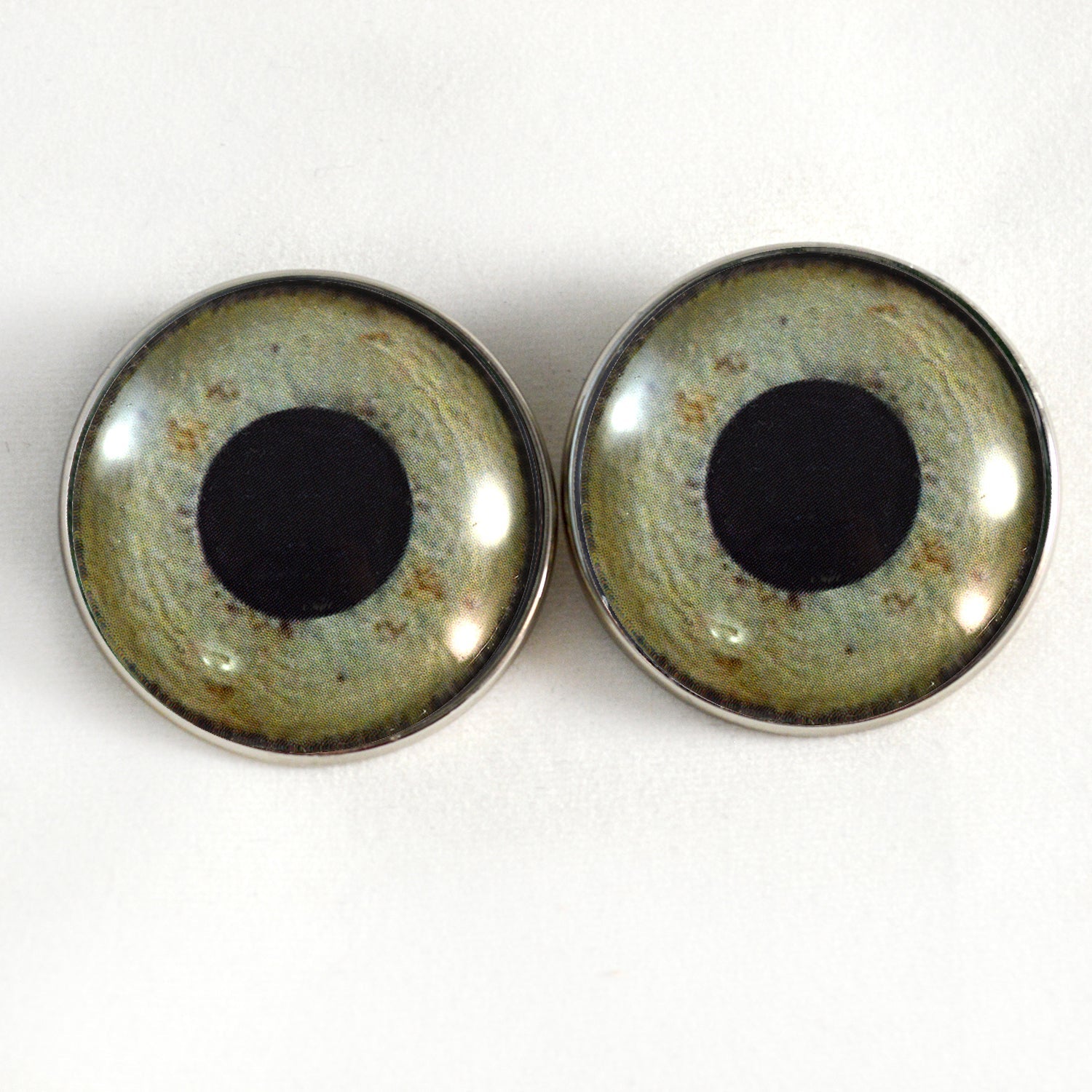 Eagle Sew-On Button Glass Eyes - Prismatic Fiber Arts