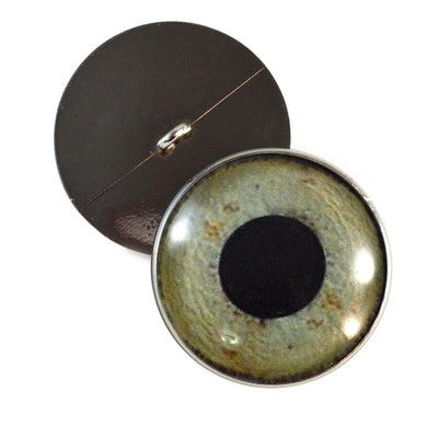 Eagle Sew-On Button Glass Eyes - Prismatic Fiber Arts
