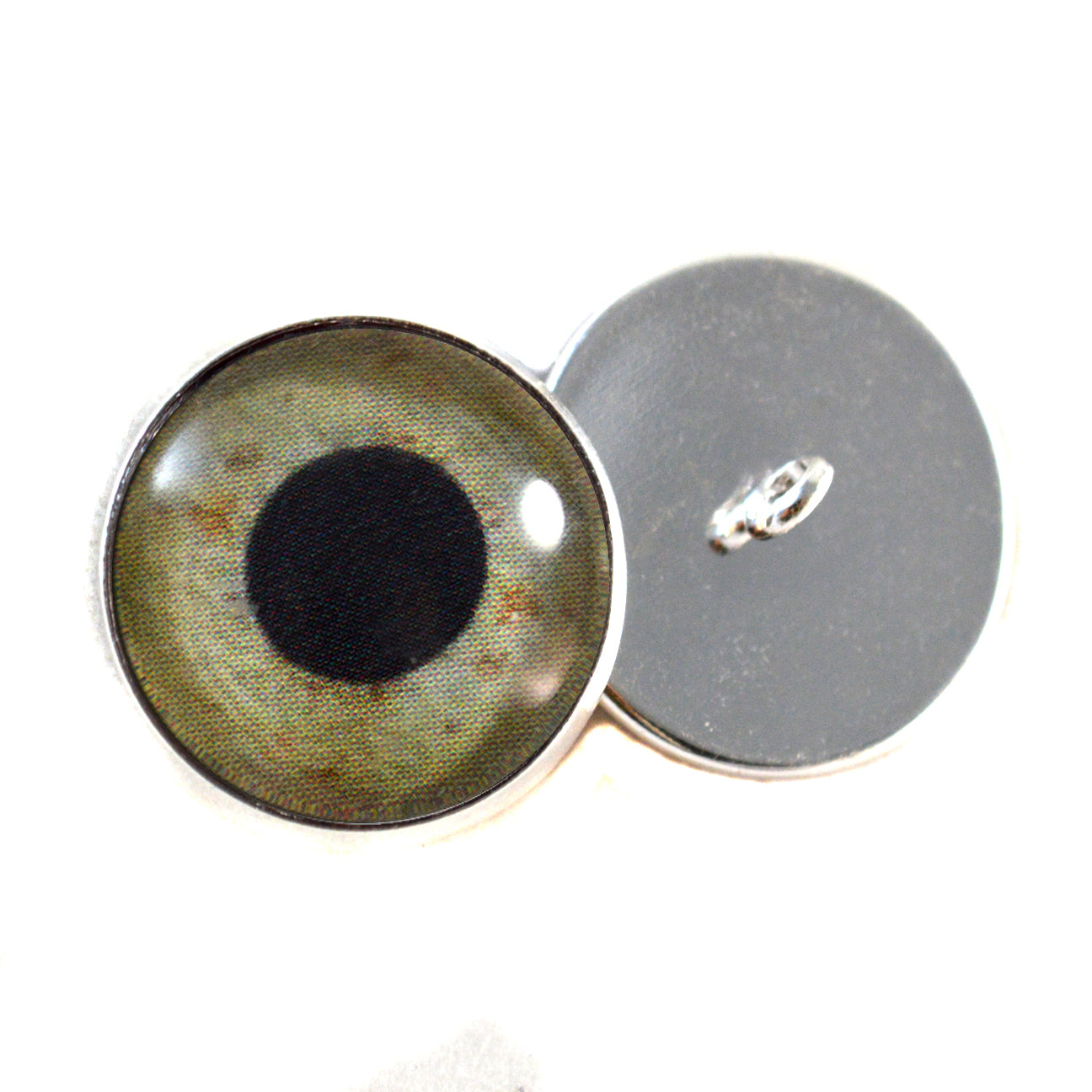 Eagle Sew-On Button Glass Eyes - Prismatic Fiber Arts