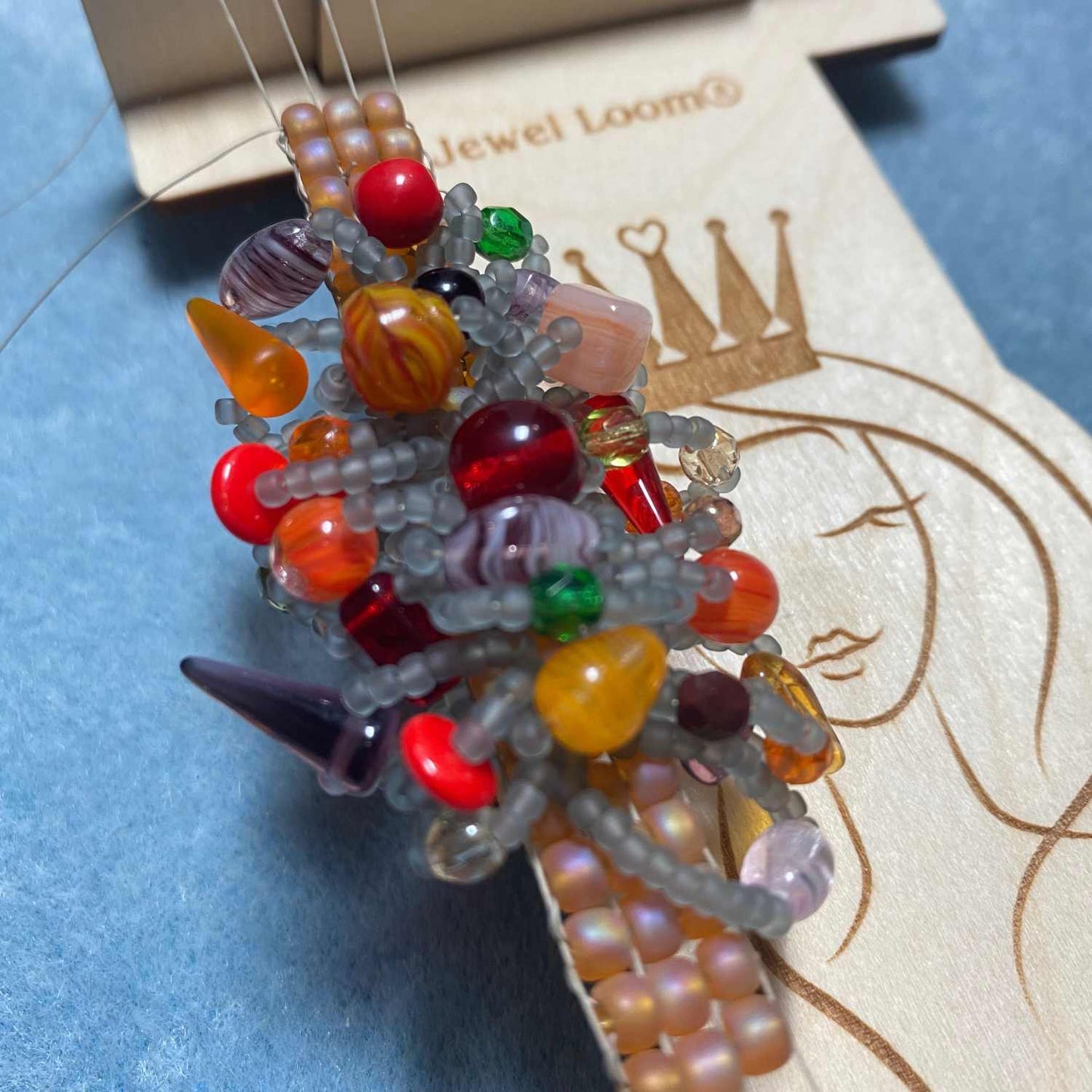 Jewel Loom Wood Mini Bead Loom Portable Easy to Use - Prismatic Fiber Arts