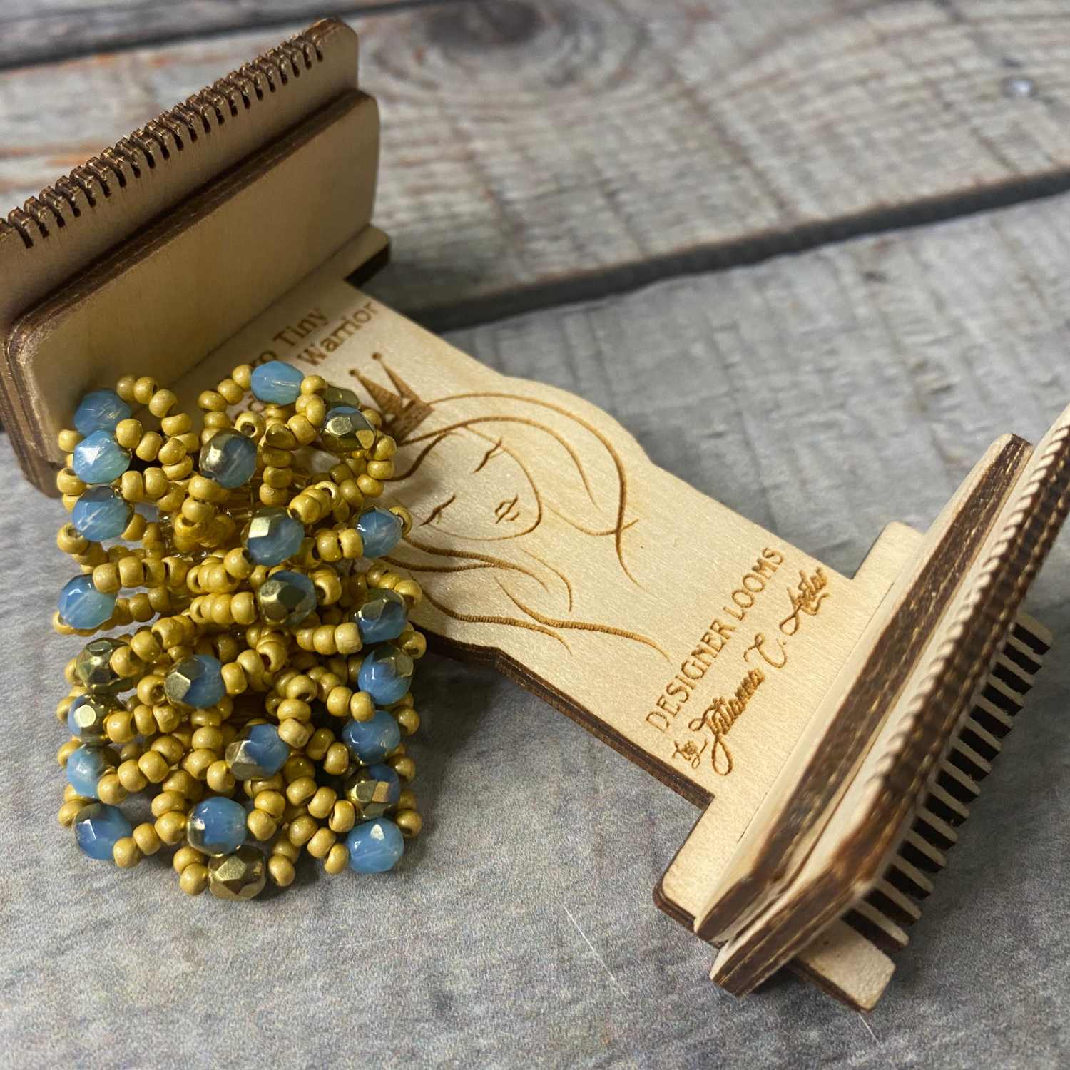 Jewel Loom Wood Bead Loom Earrings 2 pack with BONUS - Prismatic Fiber Arts