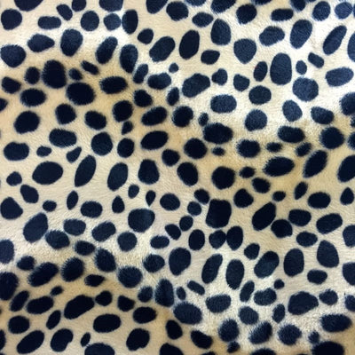 Dalmatian Dog Print Velboa Faux Fur Fabric - Prismatic Fiber Arts