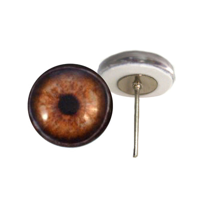 Realistic Elephant Glass Eyes on Wire Pin Posts