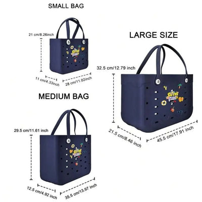 EVA rubber XL/L/M Beach Bag - Prismatic Fiber Arts