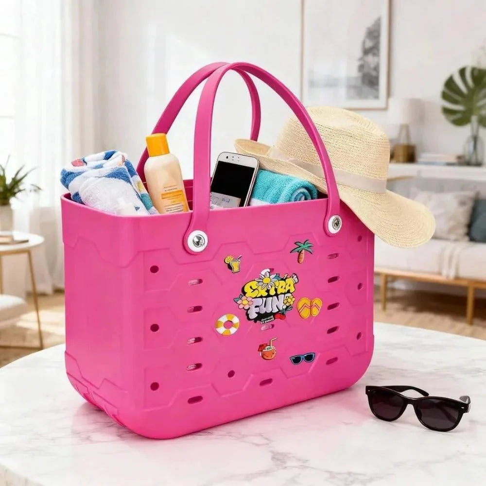 EVA rubber XL/L/M Beach Bag - Prismatic Fiber Arts