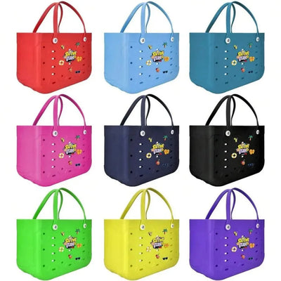 EVA rubber XL/L/M Beach Bag - Prismatic Fiber Arts
