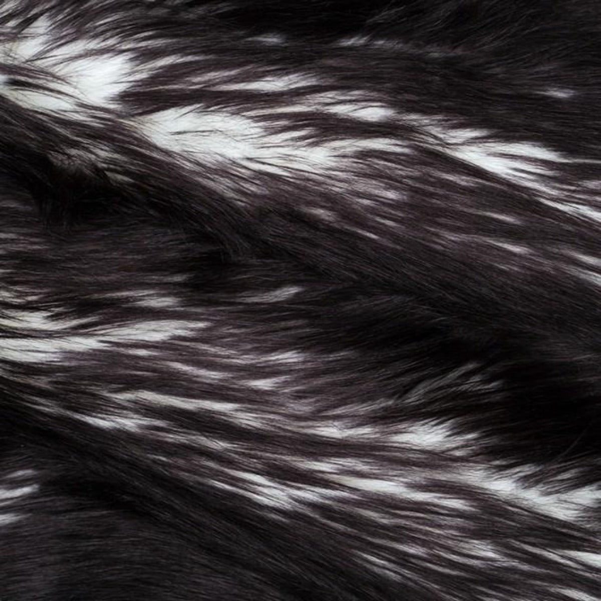 Snow Luxury Two Tone Shaggy Faux Fur Fabric - Prismatic Fiber Arts