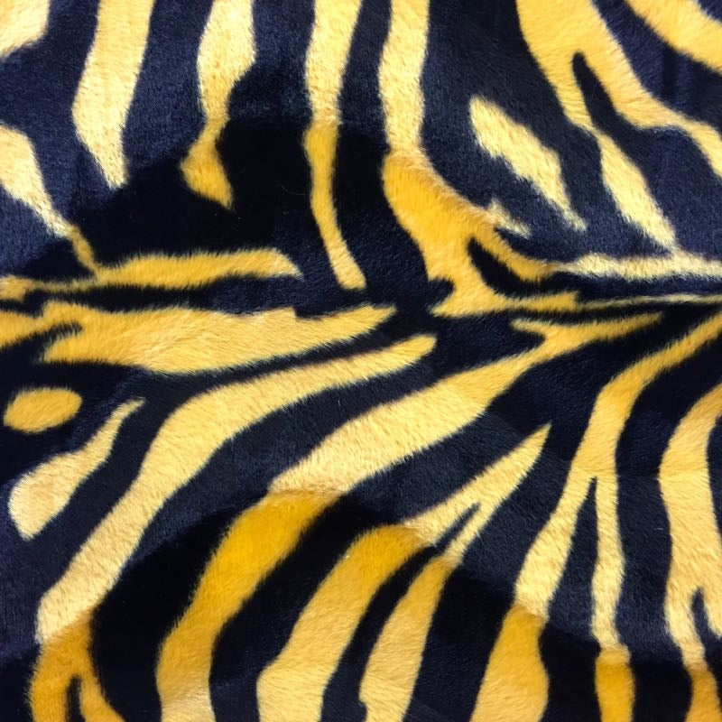 Big Zebra Print Velboa Faux Fur Fabric - Prismatic Fiber Arts