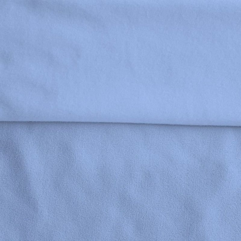 Premium White Sweatshirt Fleece Fabric 60" Wide - Polyester Cotton Blend | FabricLA - Prismatic Fiber Arts