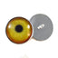 Yellow and Orange Flamingo Sew-On Button Glass Eyes - Prismatic Fiber Arts
