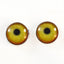 Yellow and Orange Flamingo Sew-On Button Glass Eyes - Prismatic Fiber Arts
