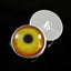 Yellow and Orange Flamingo Sew-On Button Glass Eyes - Prismatic Fiber Arts