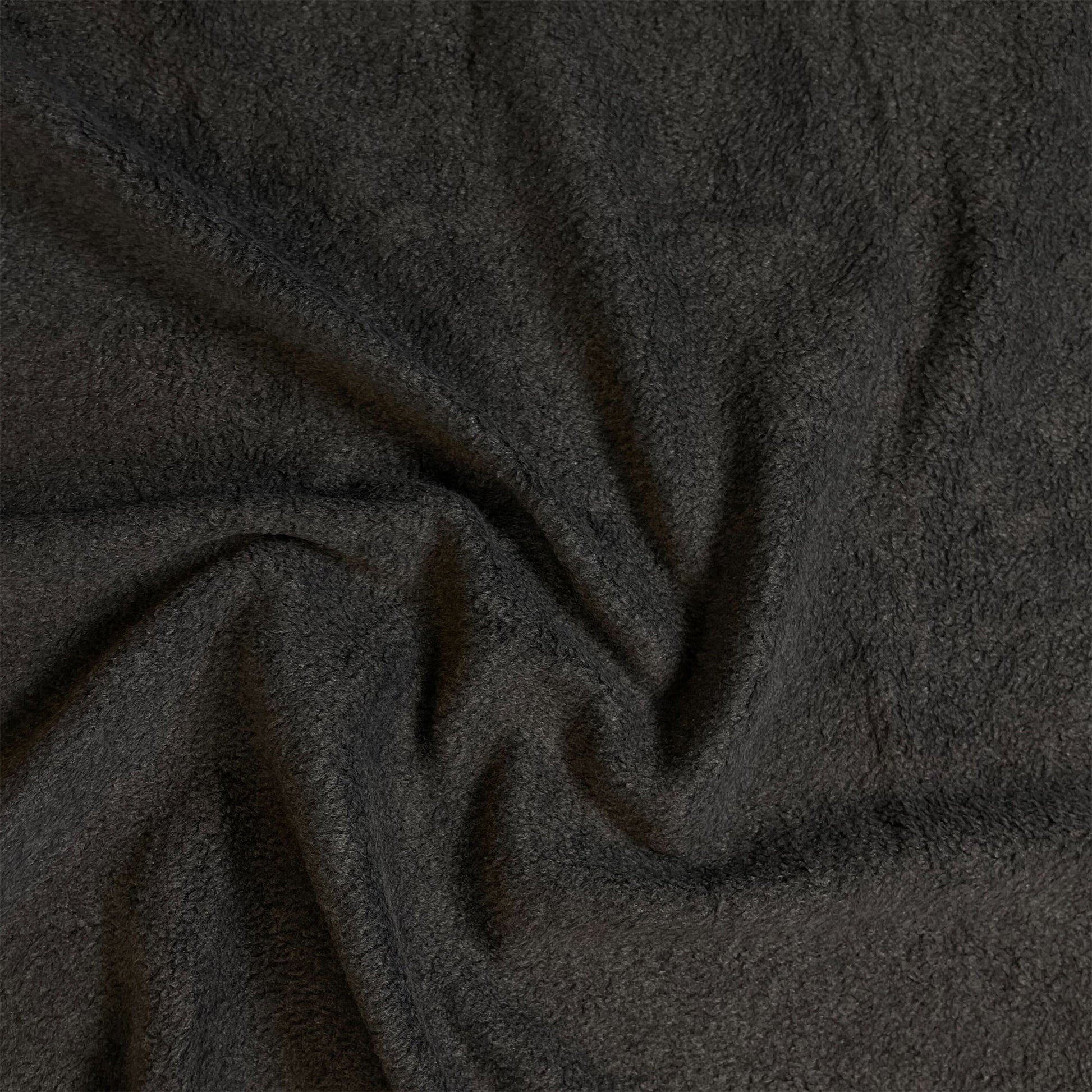 Anti-Pill Polar Fleece Fabric by the Yard – Charcoal (60", 280 GSM) - Prismatic Fiber Arts