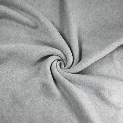 Anti-Pill Polar Fleece Fabric by the Yard – Heather Grey (60", 280 GSM) - Prismatic Fiber Arts