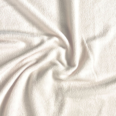 Anti-Pill Polar Fleece Fabric by the Yard – Ivory (60", 280 GSM) - Prismatic Fiber Arts