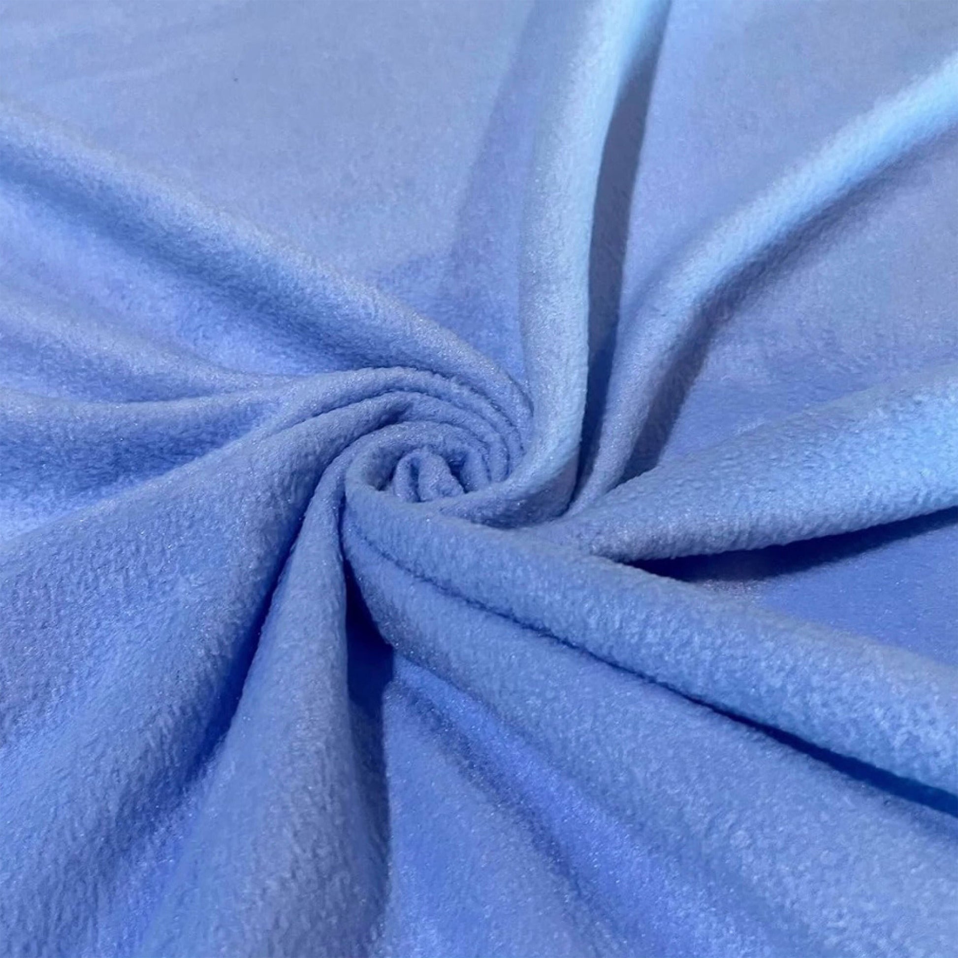 Anti-Pill Polar Fleece Fabric by the Yard – Light Blue (60", 280 GSM) - Prismatic Fiber Arts