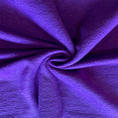 Anti-Pill Polar Fleece Fabric by the Yard – Purple (60", 280 GSM) - Prismatic Fiber Arts