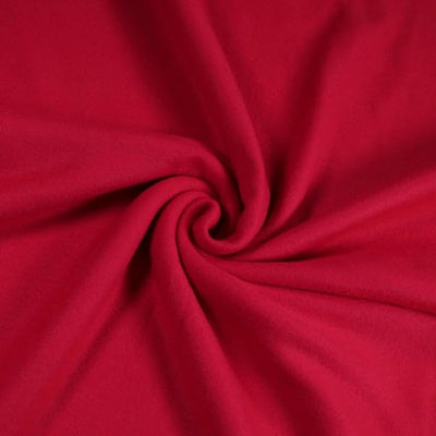 Anti-Pill Polar Fleece Fabric by the Yard – Red (60", 280 GSM) - Prismatic Fiber Arts