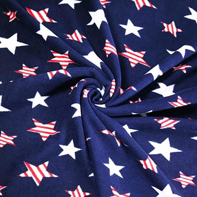 Anti-Pill Polar Fleece Fabric by the Yard – Stars (60", 280 GSM) - Prismatic Fiber Arts