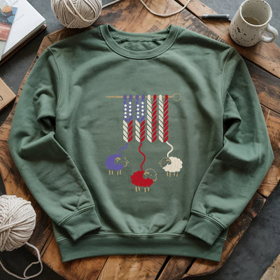 America Wool Sweatshirt - Prismatic Fiber Arts