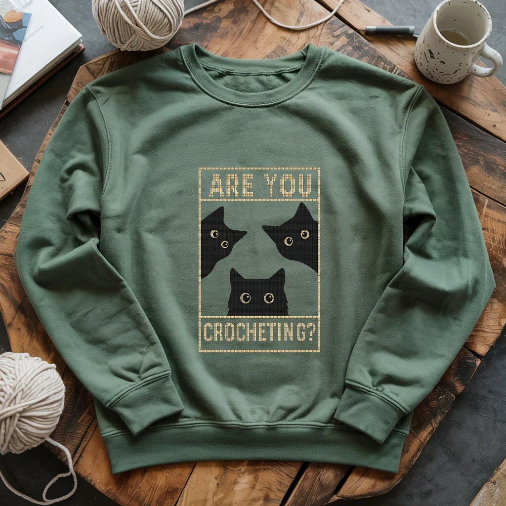 Are U Crocheting Sweatshirt - Prismatic Fiber Arts