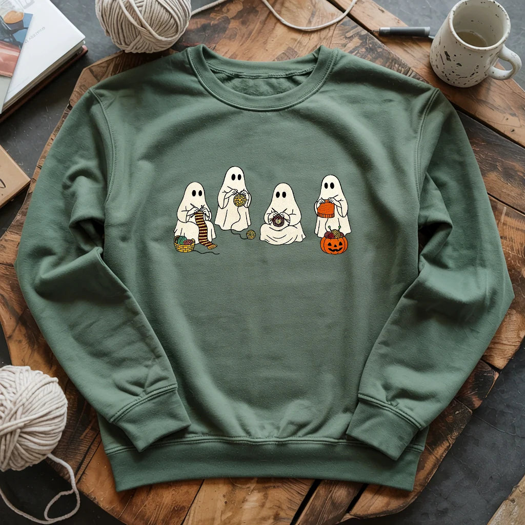 Ghost Stitchers Society Sweatshirt - Prismatic Fiber Arts