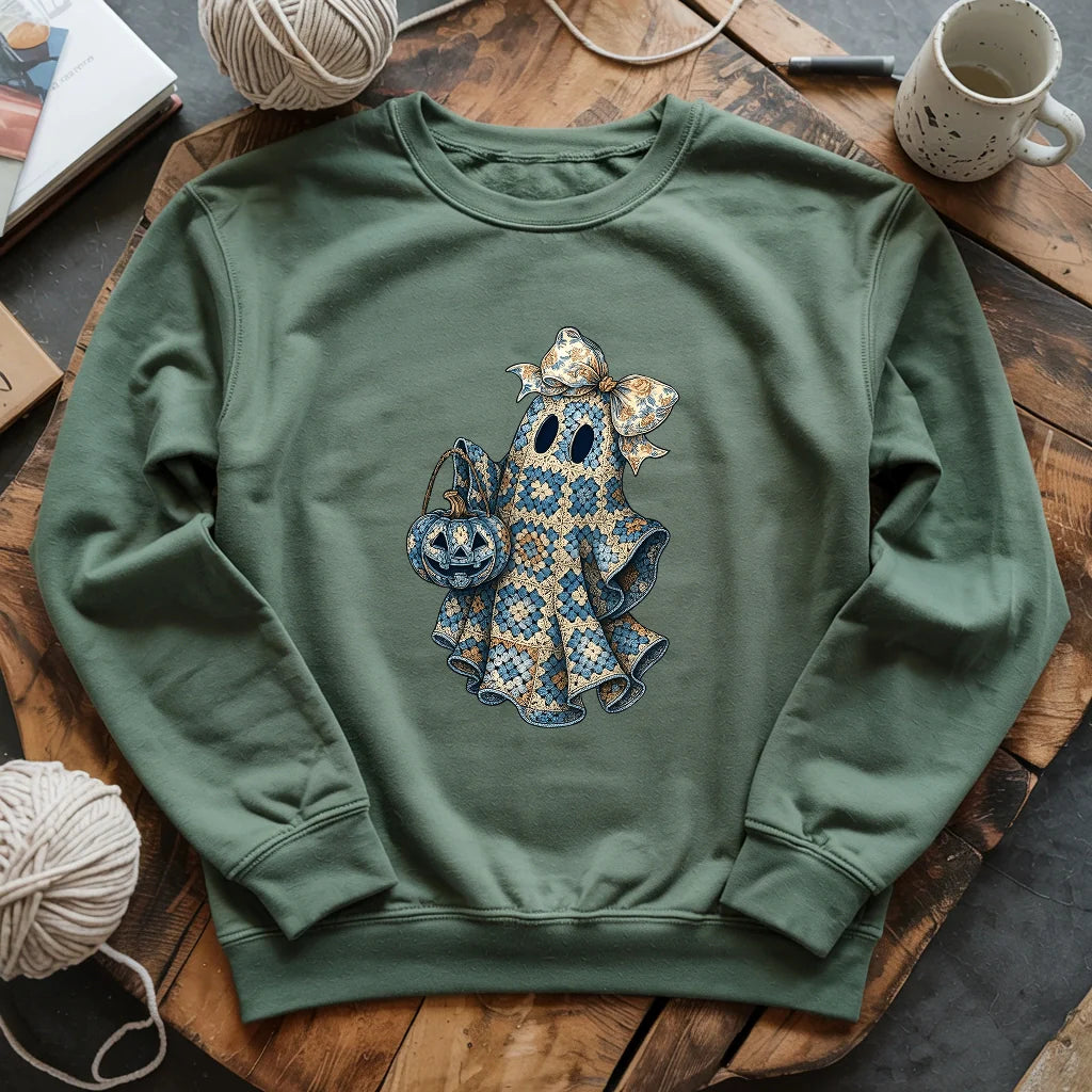 Granny Ghost Sweatshirt - Prismatic Fiber Arts