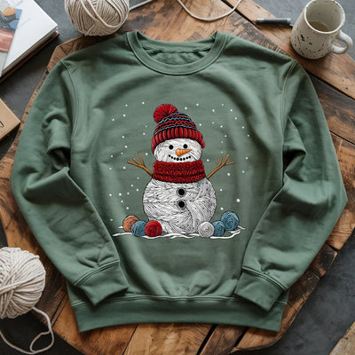 Yarn Snowman Sweatshirt - Prismatic Fiber Arts
