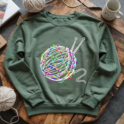 Yarn & Lights Sweatshirt - Prismatic Fiber Arts