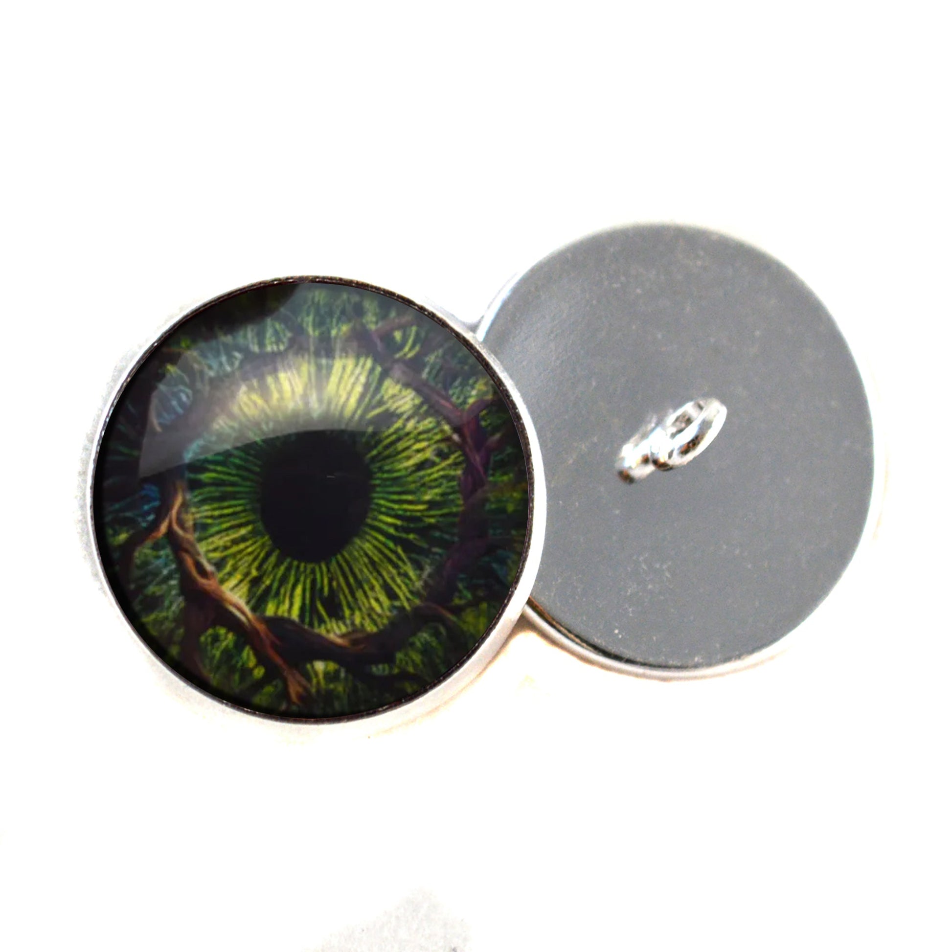 Forest Wizard Fantasy Sew-On Button Glass Eyes - Prismatic Fiber Arts