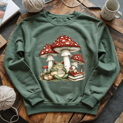 Knitting Frog Sweatshirt - Prismatic Fiber Arts