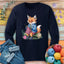 Foxtastic Knit Long Sleeve T-shirt - Prismatic Fiber Arts