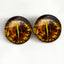 Yellow Fractal Dragon Sew-On Buttons Glass Eyes - Prismatic Fiber Arts