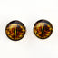 Yellow Fractal Dragon Sew-On Buttons Glass Eyes - Prismatic Fiber Arts