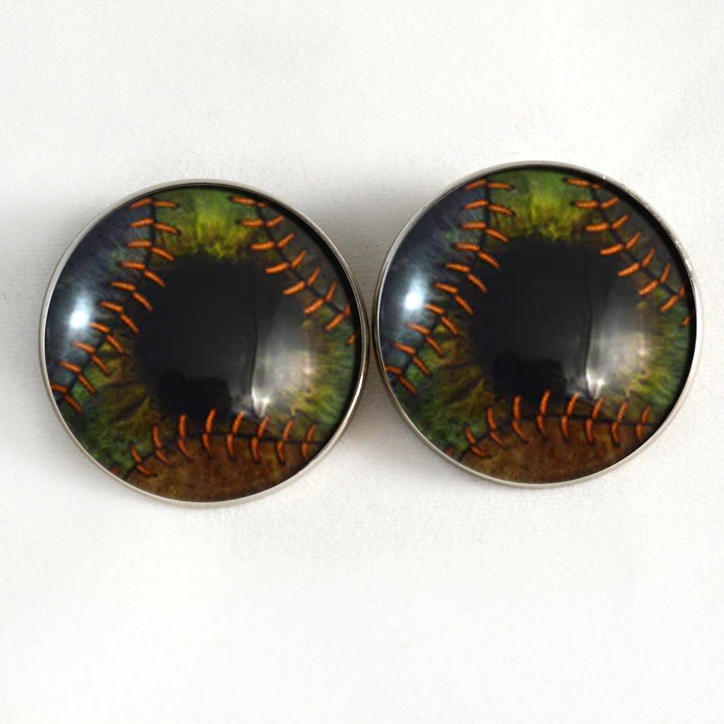 Frankenstein Monster Sew-On Button Glass Eyes - Prismatic Fiber Arts