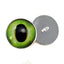 Friendly Green Dragon Sew-On Button Glass Eyes - Prismatic Fiber Arts