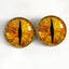 Golden Dragon Sew-On Button Glass Eyes - Prismatic Fiber Arts