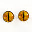 Golden Dragon Sew-On Button Glass Eyes - Prismatic Fiber Arts