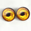 Golden Lion Sew-On Button Glass Eyes - Prismatic Fiber Arts