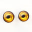 Golden Lion Sew-On Button Glass Eyes - Prismatic Fiber Arts