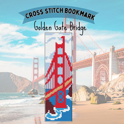 Golden Gate Bridge Bookmark - Prismatic Fiber Arts