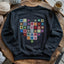 Granny Squares Heart Sweatshirt - Prismatic Fiber Arts