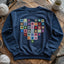 Granny Squares Heart Sweatshirt - Prismatic Fiber Arts
