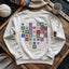 Granny Squares Heart Sweatshirt - Prismatic Fiber Arts