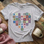Granny Squares Heart T-shirt - Prismatic Fiber Arts
