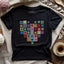 Granny Squares Heart T-shirt - Prismatic Fiber Arts