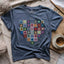 Granny Squares Heart T-shirt - Prismatic Fiber Arts