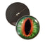 Green and Orange Dragon Sew-On Button Glass Eyes - Prismatic Fiber Arts