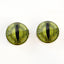 Light Green Fantasy Celtic Dragon Sew-On Button Glass Eyes - Prismatic Fiber Arts