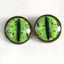 Green Grunge Dragon Sew-On Buttons Glass Eyes - Prismatic Fiber Arts